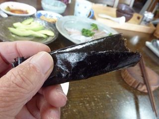 レンコ(キダイ)の酢締めを手巻き鮨に00202.JPG